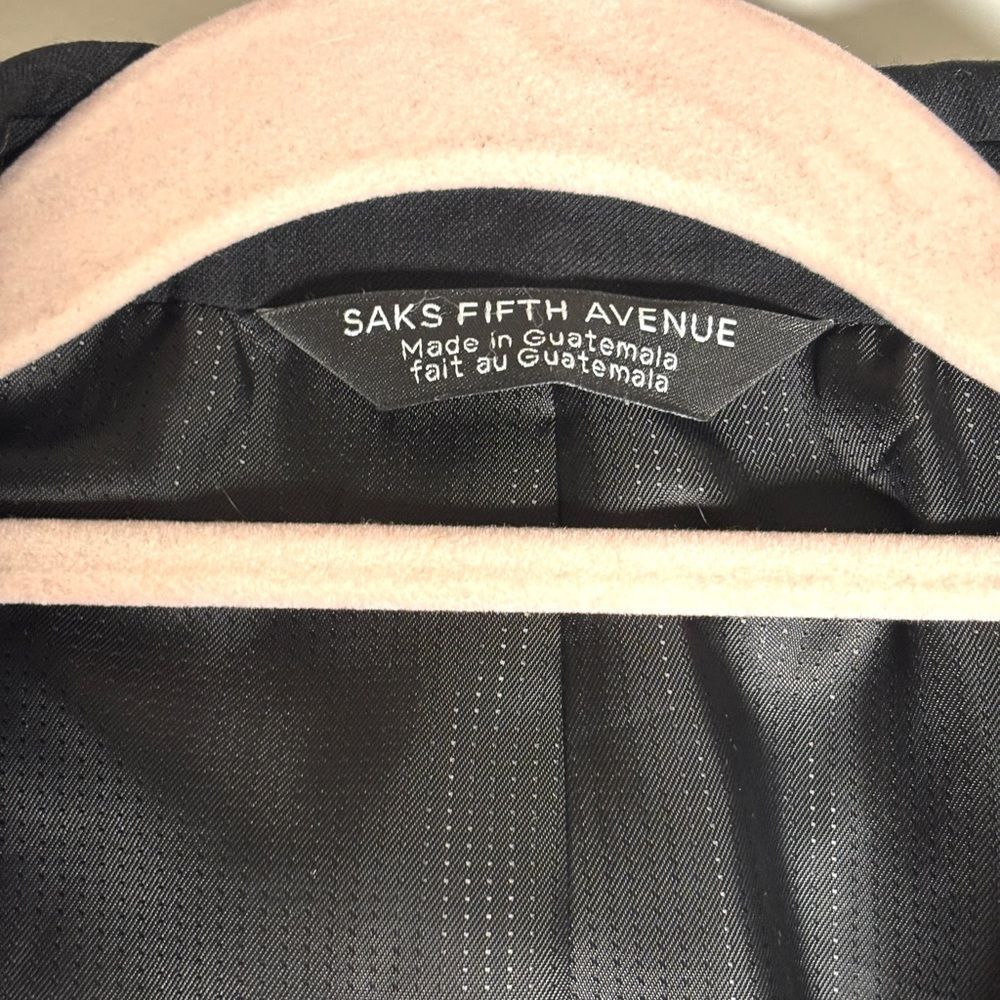Vintage Saks Fifth Avenue Tuxedo Blazer | Satin Lapel Black Jacket | Old Money H - Picture 2 of 6